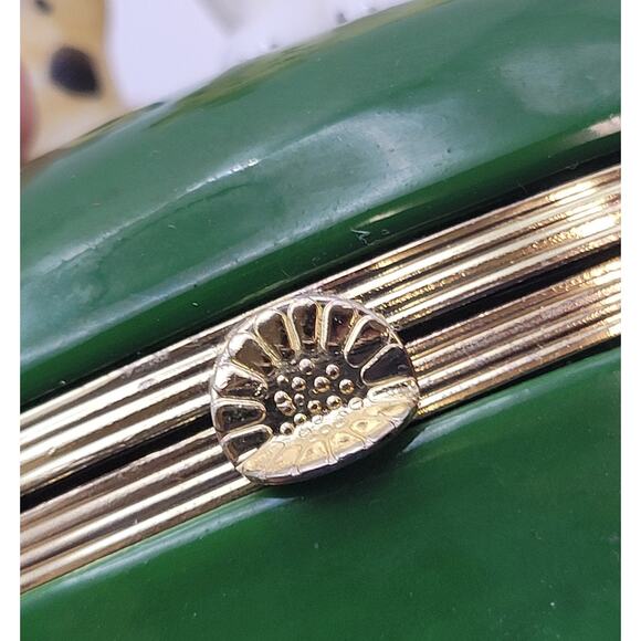 Vintage 1985 - Fitz And Floyd Dalmatian Dog Green Hinged Trinket Box 4.5" - Picture 14 of 16